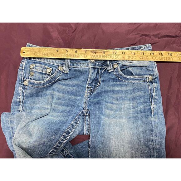 Miss Me 26 JP6120B Embroidered Embellished Rhinestone Jeans Bling Rodeo Cowgirl - Picture 4 of 12